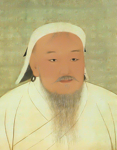 台北國立故宮博物院藏成吉思汗畫像