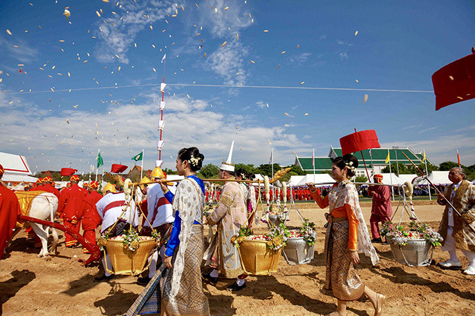 泰國春耕節儀式