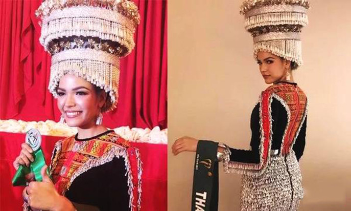 2017地球小姐泰國獲得民族服飾銀牌