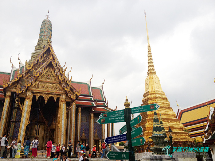 泰國大皇宮內玉佛寺的建築外觀