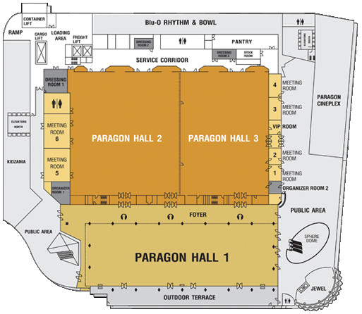 皇家百利宮Royal Paragon Hall會議廳平面圖