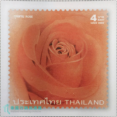 2002年發行的情人節紅色玫瑰紀念郵票